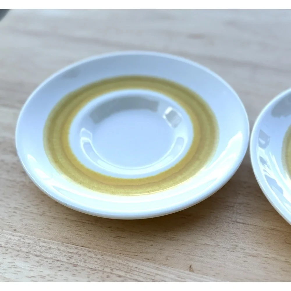 Franciscan Sundance Vtg Set of 2 Coffee Saucer Replacement Retro Earthenware USA